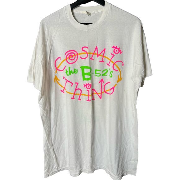 VTG Cosmic Thing the B-52’s Tour T Shirt USA - Picture 1 of 5
